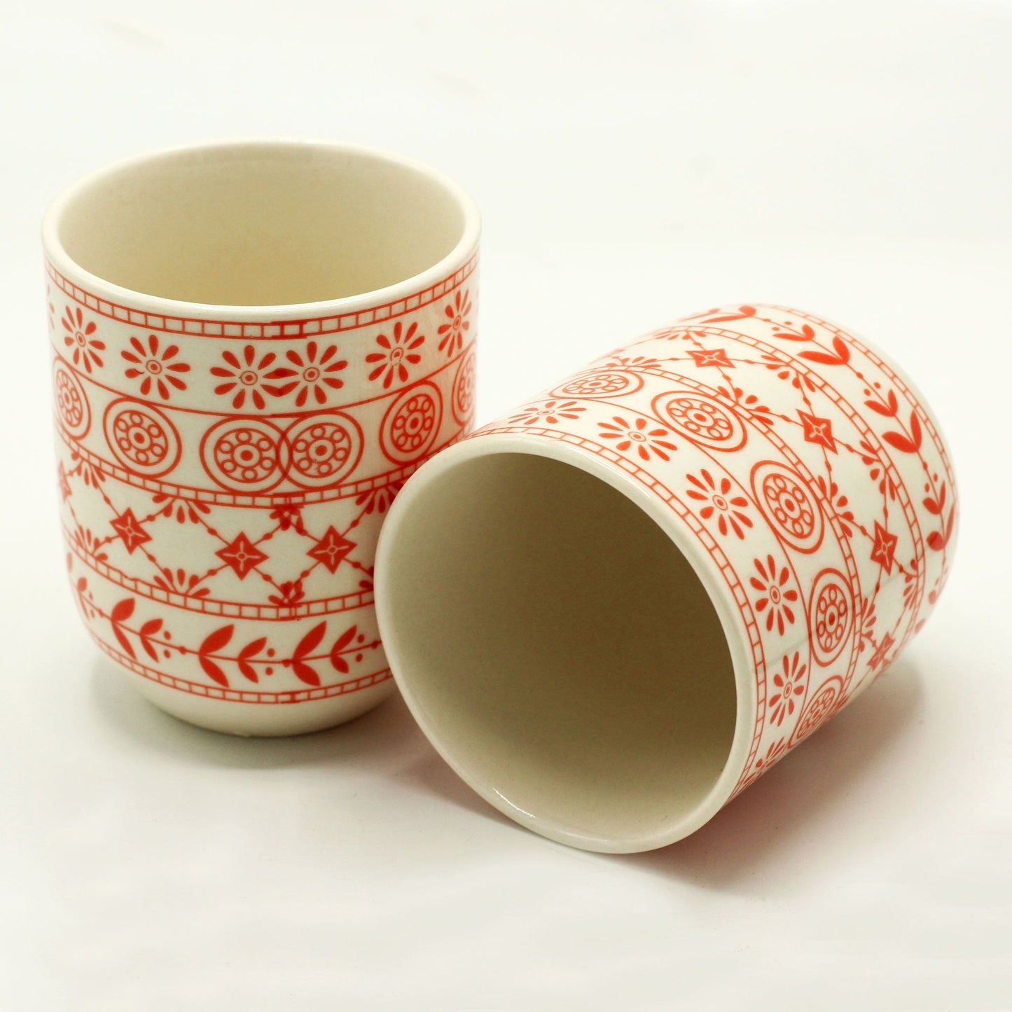Polished Herbal Tea Cups Amber featuring natural patterning and unique variations - Positive Faith Hope Love