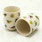 Polished Herbal Tea Cups Butterflies featuring natural patterning and unique variations - Positive Faith Hope Love