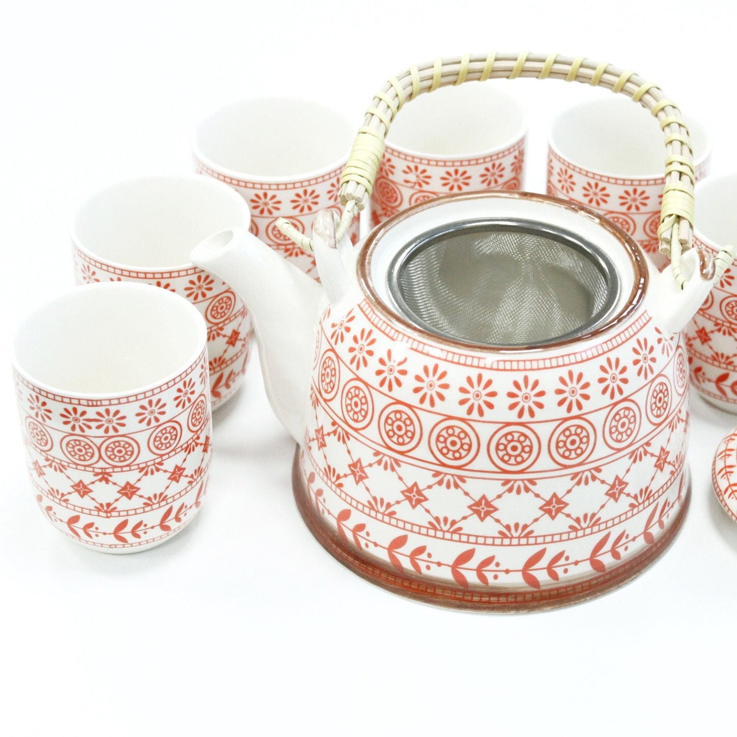 Polished Herbal Teapot Set - Amber featuring natural patterning and unique variations - Positive Faith Hope Love