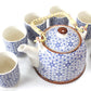 Polished Herbal Teapot Set - Blue Star featuring natural patterning and unique variations - Positive Faith Hope Love