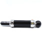 Polished Hexagonal Crystal Healing Wand 12Cm Black Agate featuring banded patterns and glossy finish - Positive Faith Hope Love
