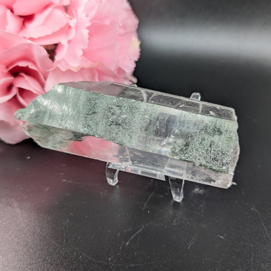 Natural Himalayan Clear Quartz With Chloride Inclusions 253G 109Mm X 40Mm X 40Mm Unique Crystal Specimen featuring clear transparency - Positive Faith Hope Love