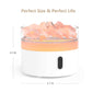 Himalayan Salt Aroma Diffuser - Night Light - USB - C - Flame Effect ( salt included) - Positive Faith Hope Love