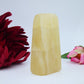 Honey Calcite Freeform — 311 g - Positive Faith Hope Love