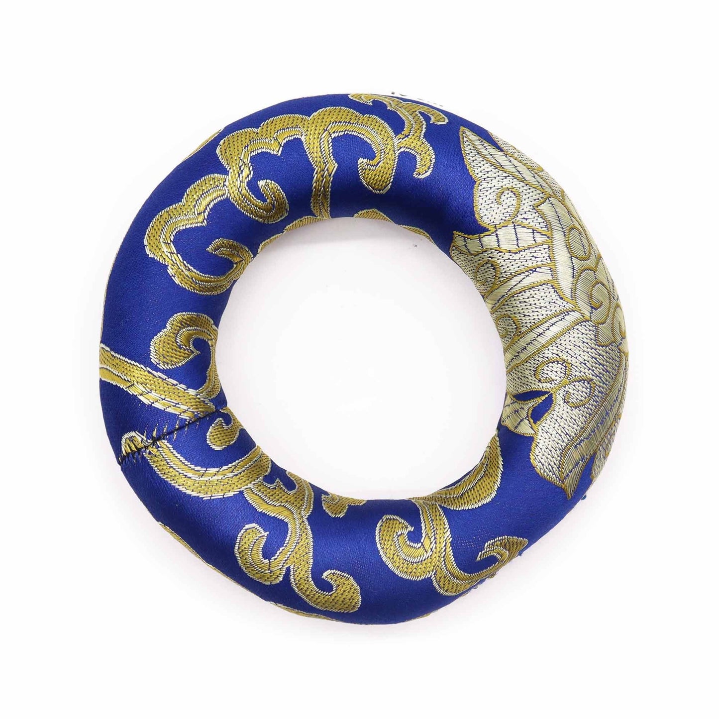 Polished Hoop Cushion 10cm (for 12-14cm Singing Bowl) - Blue featuring natural patterning and unique variations - Positive Faith Hope Love