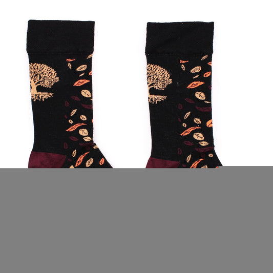 Polished Hop Hare Bamboo Socks M/L - Tree of Life featuring natural patterning and unique variations - Positive Faith Hope Love