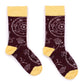 Polished Hop Hare Bamboo Socks M/L - Zodiac featuring natural patterning and unique variations - Positive Faith Hope Love