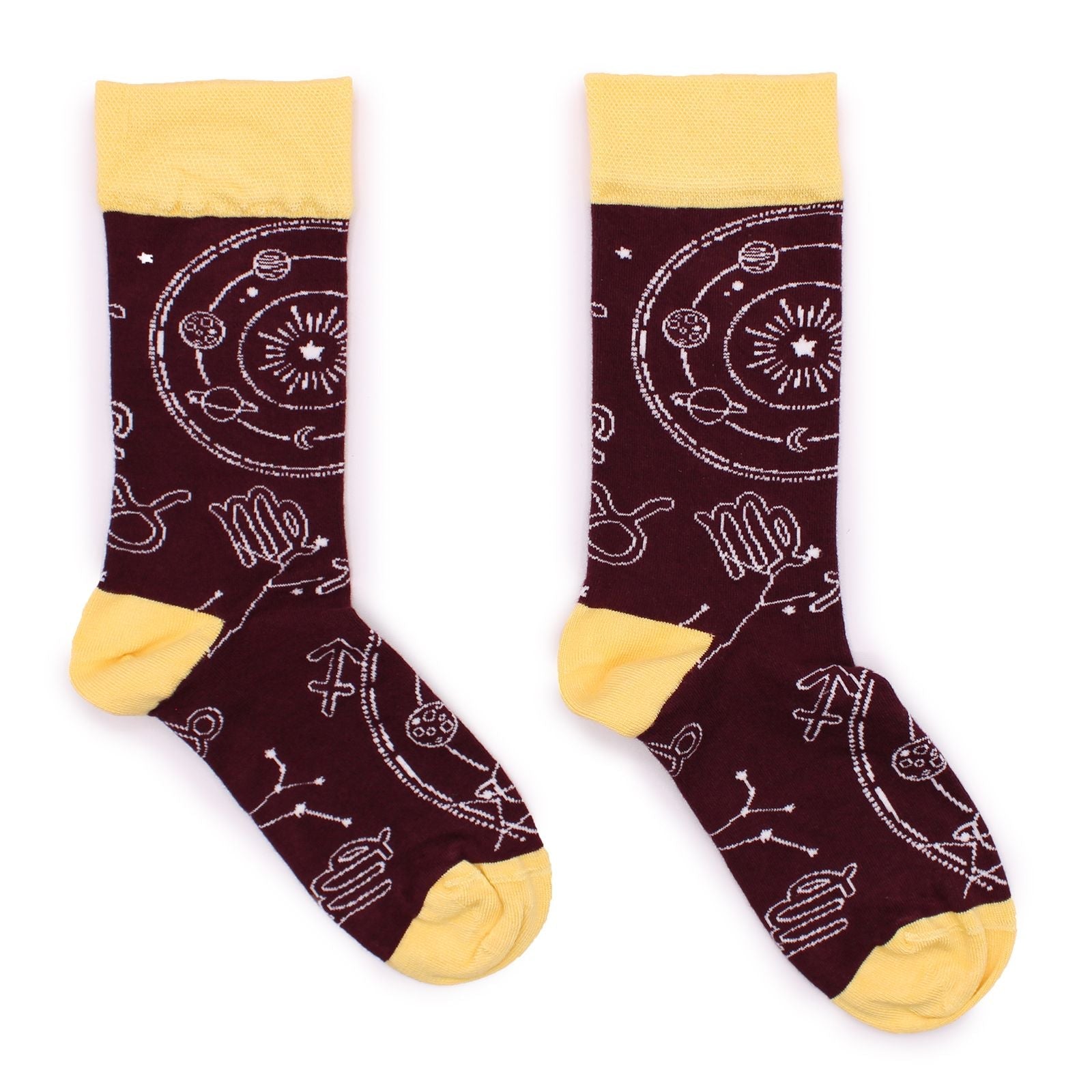 Polished Hop Hare Bamboo Socks S/M - Zodiac featuring natural patterning and unique variations - Positive Faith Hope Love