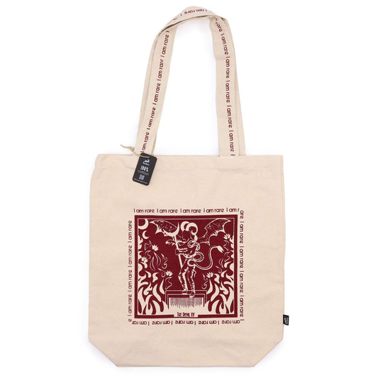 Polished Hop Hare Tote Bag - I am Rare featuring natural patterning and unique variations - Positive Faith Hope Love
