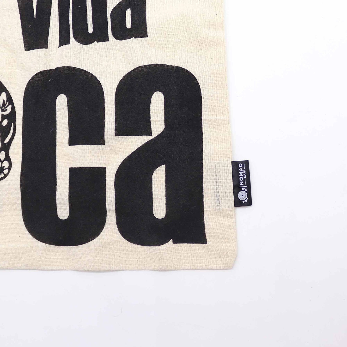 Polished Iconic Basic Tote Bag Mi Vida Loca Natural 4Oz 1 featuring natural patterning and unique variations - Positive Faith Hope Love