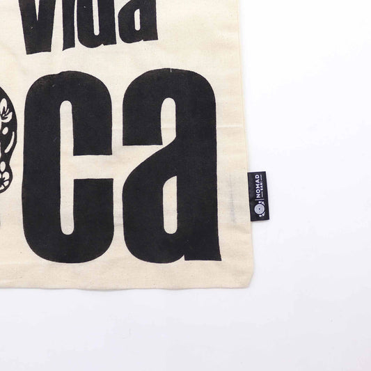 Polished Iconic Basic Tote Bag Mi Vida Loca Natural 4Oz 1 featuring natural patterning and unique variations - Positive Faith Hope Love