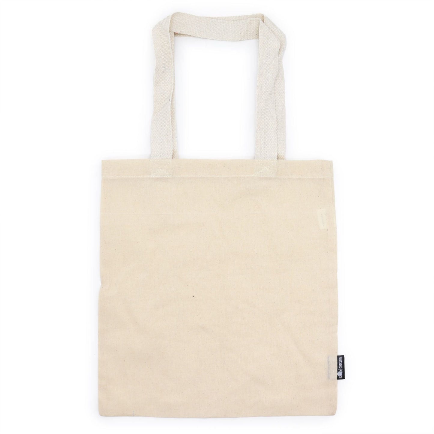 Polished Iconic Basic Tote Bag - Unprinted - Natural 4oz featuring natural patterning and unique variations - Positive Faith Hope Love