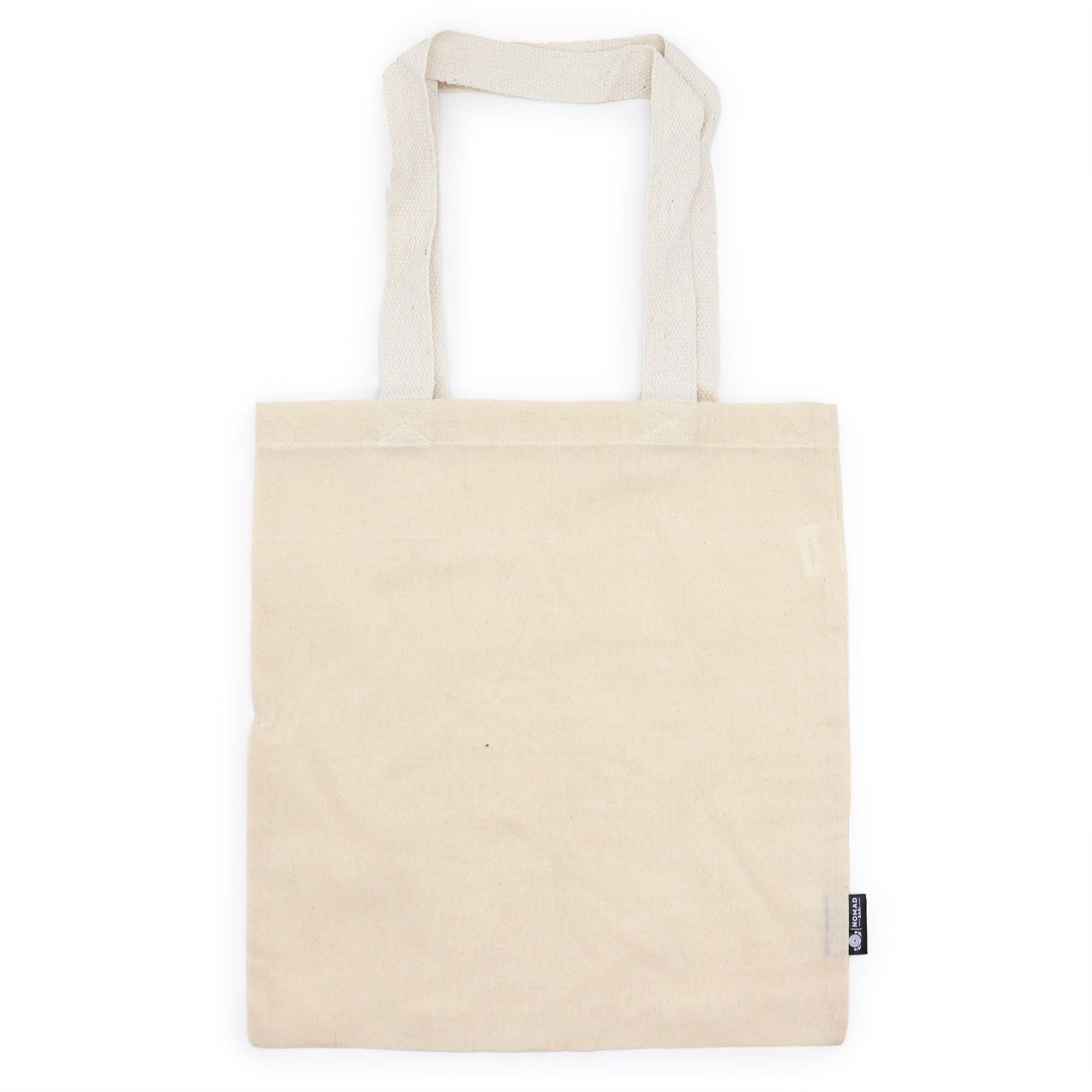 Polished Iconic Basic Tote Bag - Unprinted - Natural 4oz featuring natural patterning and unique variations - Positive Faith Hope Love