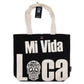 Polished Iconic Classic Tote Bag - Mi Vida Loca - Black Natural 10oz featuring natural patterning and unique variations - Positive Faith Hope Love