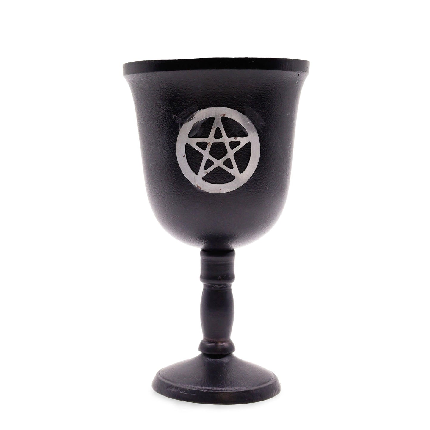 Iron Ritual Goblet - Pentagram - 20x11cm - Positive Faith Hope Love