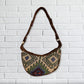 Polished Jacquard Hobo Bag Geo Geen Brown Strap featuring natural patterning and unique variations - Positive Faith Hope Love