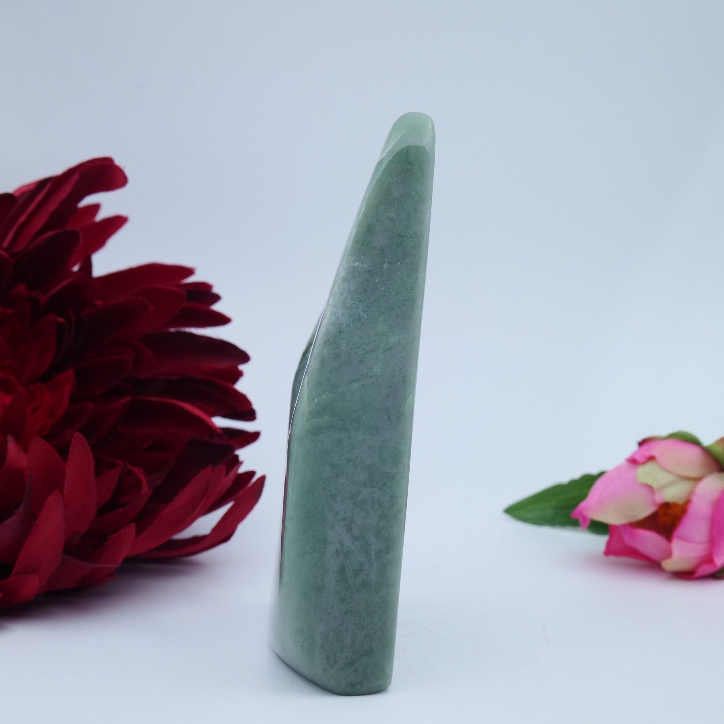 Jade Serpentine Freeform — 297 g - Positive Faith Hope Love