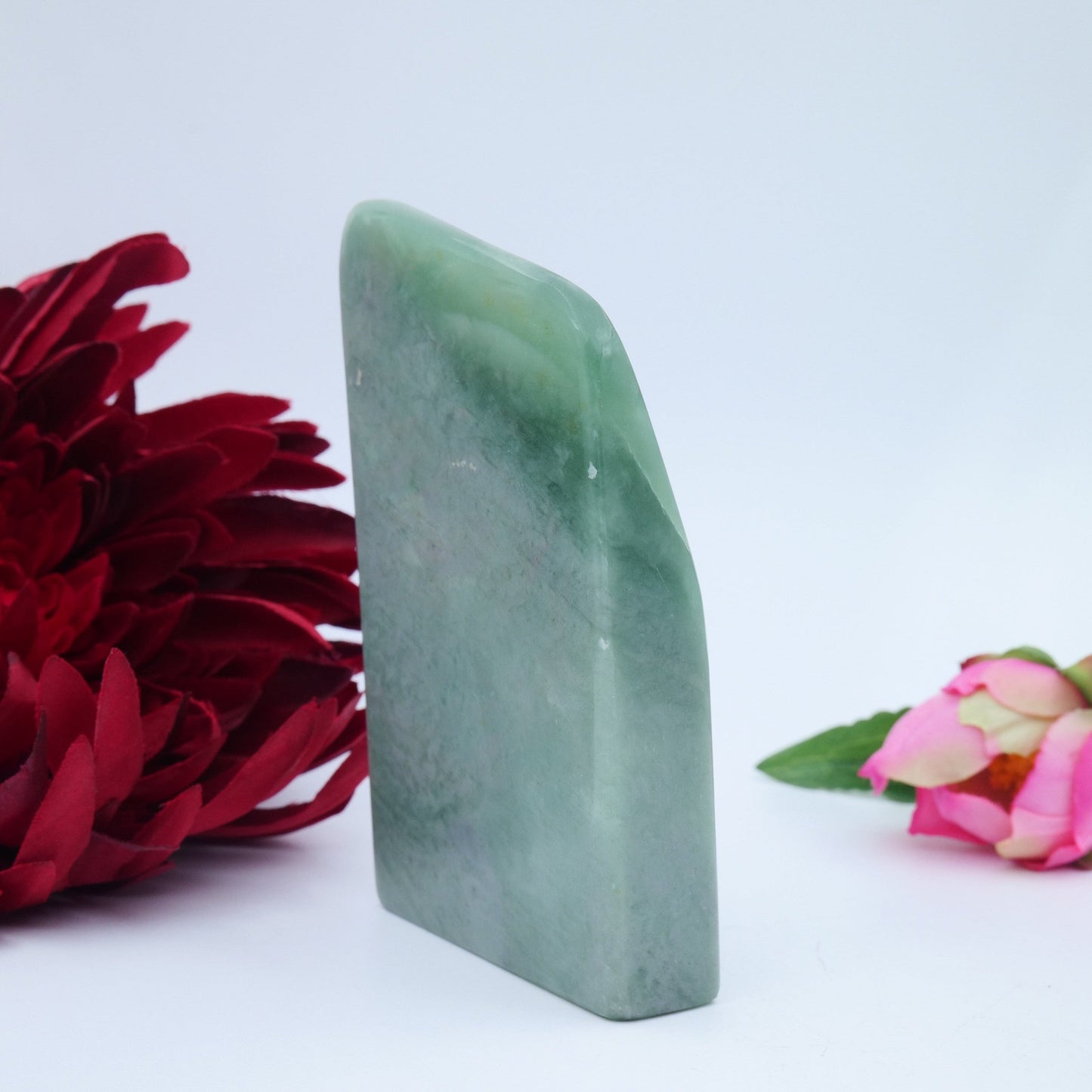 Jade Serpentine Freeform — 297 g - Positive Faith Hope Love