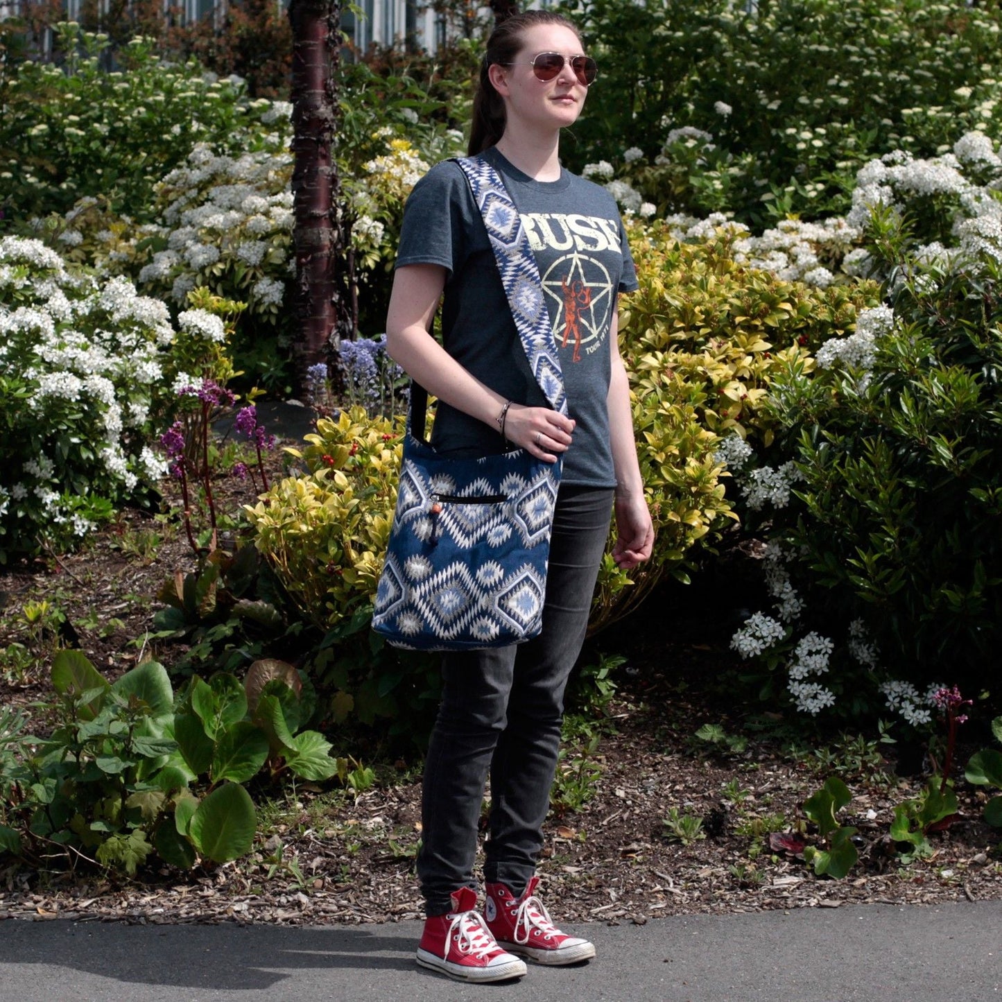 Polished Kathmandu Big Bag Dusk featuring natural patterning and unique variations - Positive Faith Hope Love