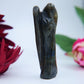 Labradorite Angel 80mm - Positive Faith Hope Love