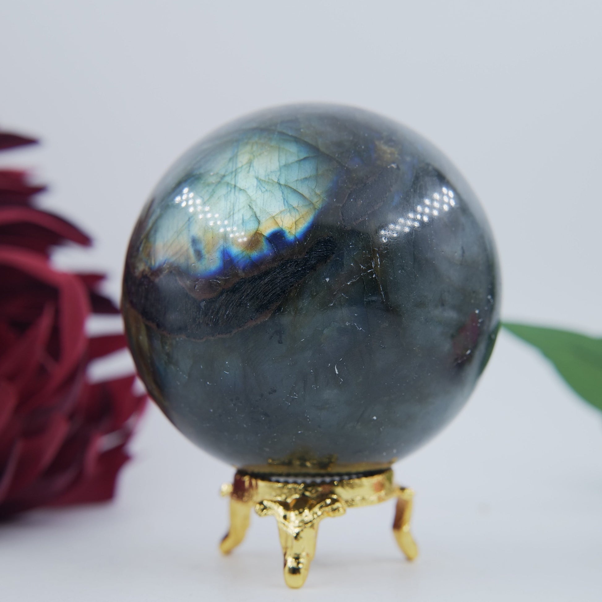 Labradorite Sphere 566g - Positive Faith Hope Love