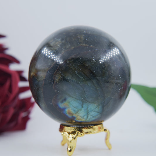 Labradorite Sphere 566g - Positive Faith Hope Love