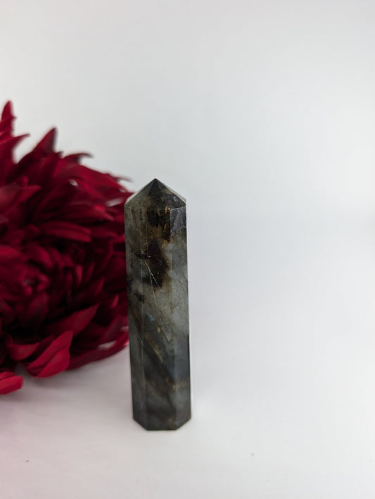 Labradorite Tower 116g - Positive Faith Hope Love