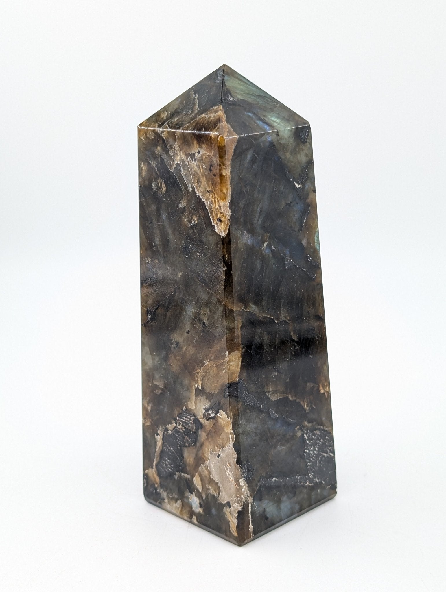 Labradorite Tower 460g - Positive Faith Hope Love