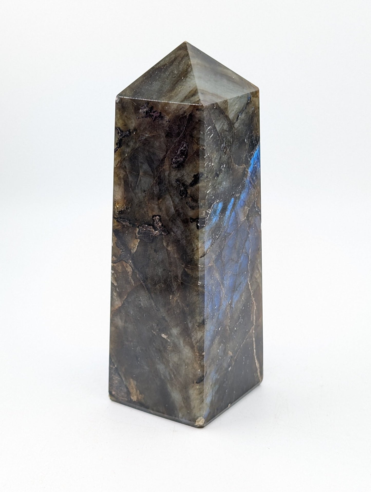 Labradorite Tower 460g - Positive Faith Hope Love