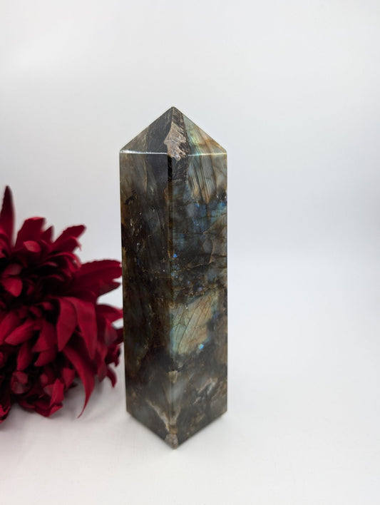 Labradorite Tower 514g - Positive Faith Hope Love