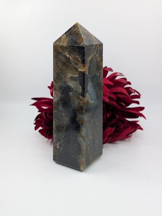 Labradorite Tower 914g - Positive Faith Hope Love