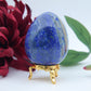 Polished Lapis Lazuli Egg 242G featuring royal blue tone with gold pyrite flecks - Positive Faith Hope Love