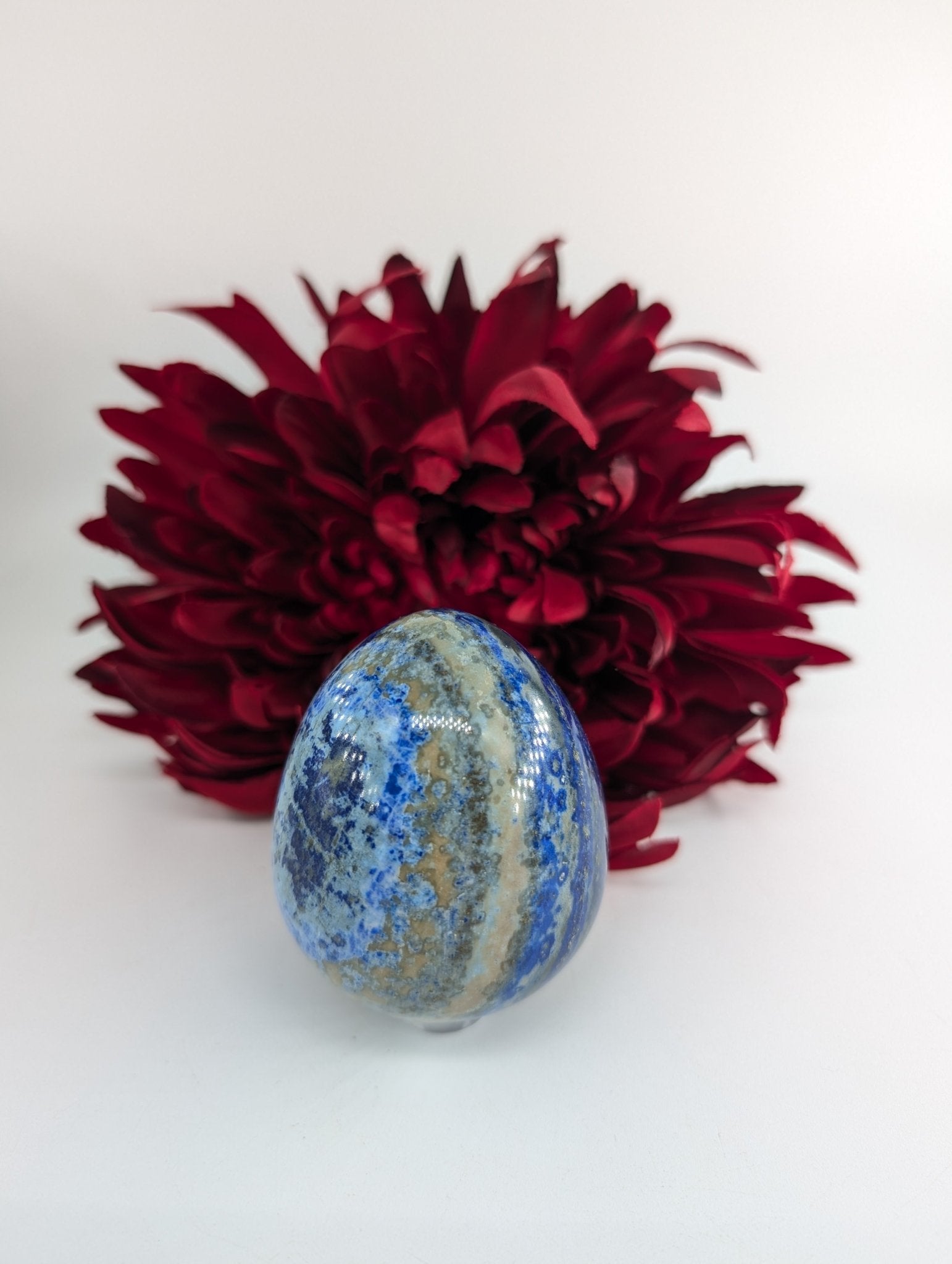 Lapis Lazuli Egg 242g - Positive Faith Hope Love