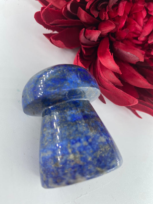 Lapis Lazuli Mushroom 130grams - Positive Faith Hope Love