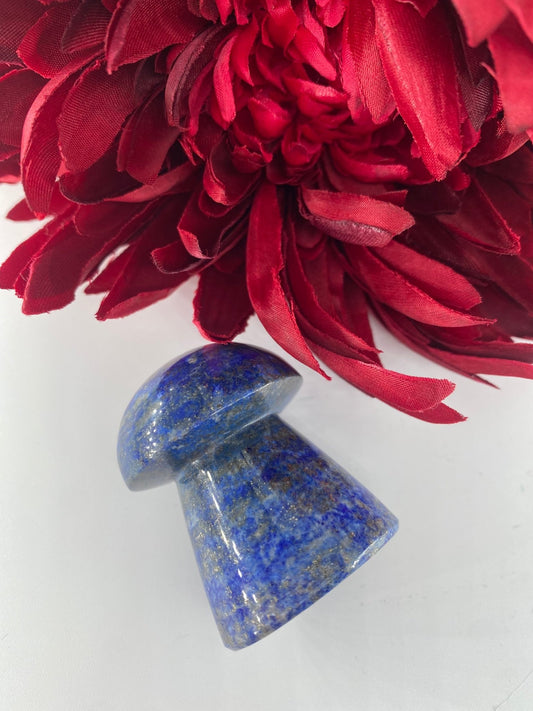 Lapis Lazuli Mushroom 81grams - Positive Faith Hope Love