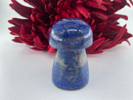 Lapis Lazuli Mushroom 97grams - Positive Faith Hope Love
