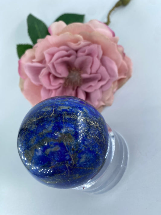 Lapis Lazuli Sphere 222 grams - Positive Faith Hope Love