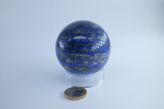 Lapis Lazuli Sphere 366 grams - Positive Faith Hope Love