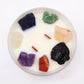 Large Chakra Crystal Candles - Seven Charkra - Positive Faith Hope Love