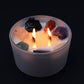 Large Chakra Crystal Candles - Seven Charkra - Positive Faith Hope Love