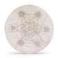 Polished Large Charging Plate 18cm - Sacred Geometry featuring natural patterning and unique variations - Positive Faith Hope Love