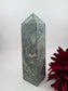 Large Ruby Fuchsite Tower 1090g - Positive Faith Hope Love