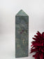 Large Ruby Fuchsite Tower 1090g - Positive Faith Hope Love