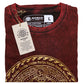 Polished Large Stone Washed T-Shirt - Chakra - Maroon featuring natural patterning and unique variations - Positive Faith Hope Love