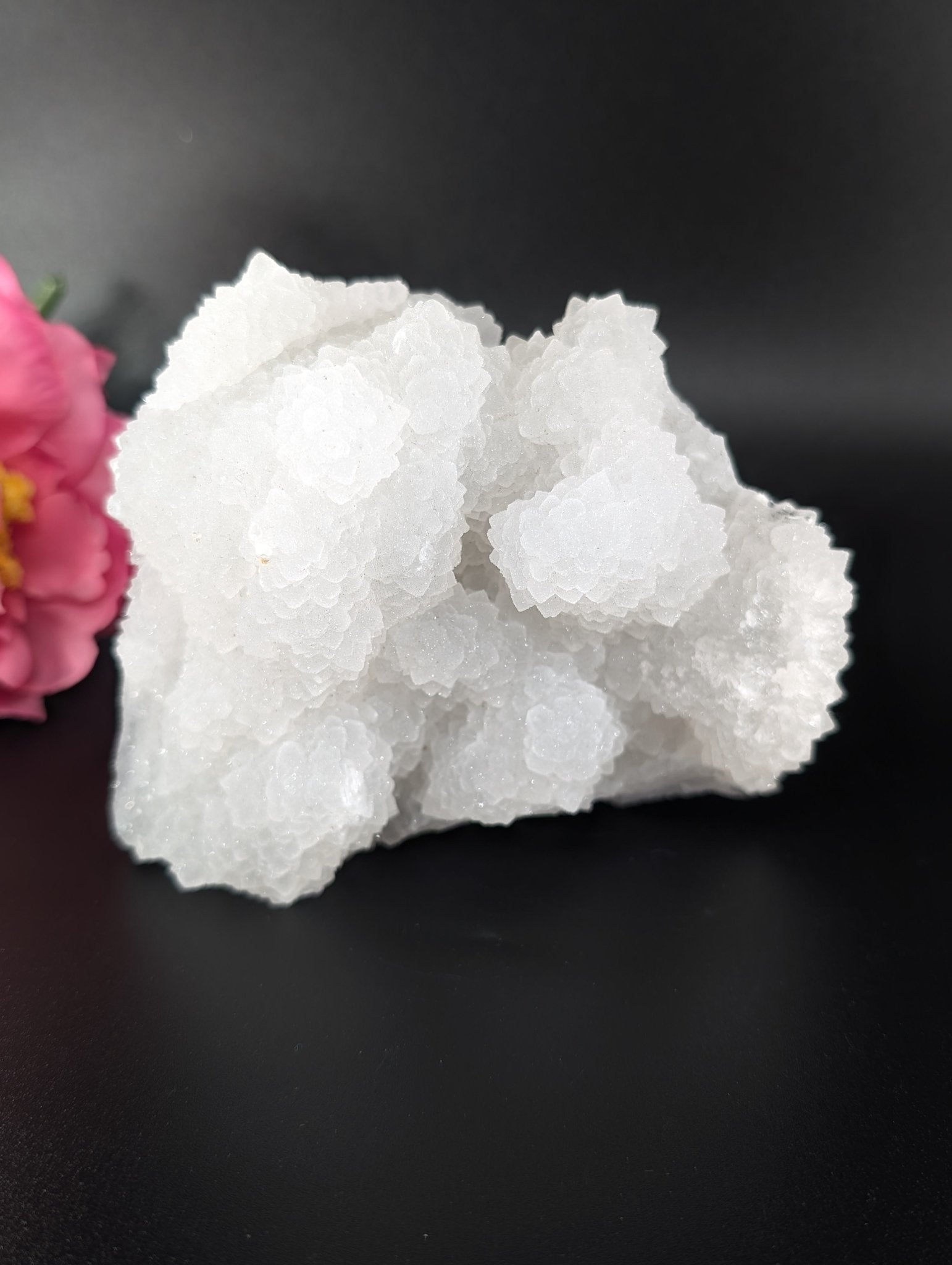 Large Sugar Quartz Cluster 485g - Positive Faith Hope Love