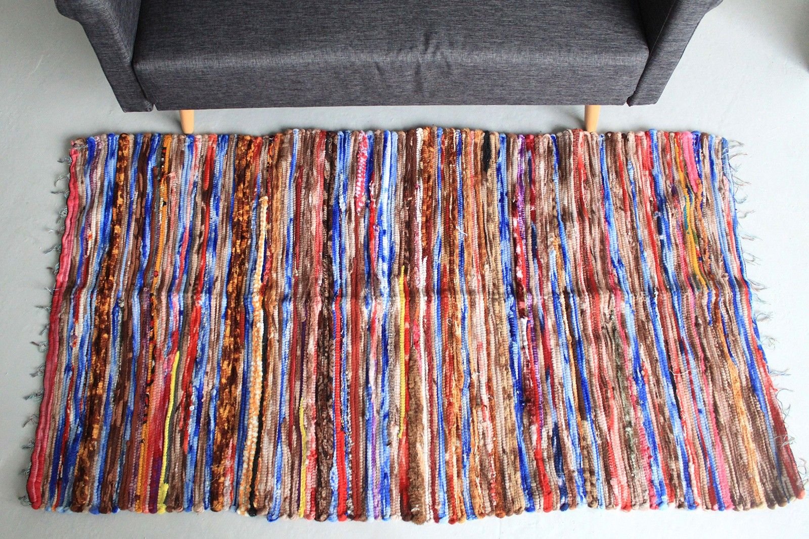 Polished Large Velvet Rug - 105x185cm featuring natural patterning and unique variations - Positive Faith Hope Love
