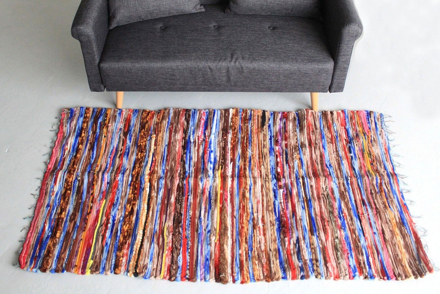 Polished Large Velvet Rug 105X185Cm featuring natural patterning and unique variations - Positive Faith Hope Love