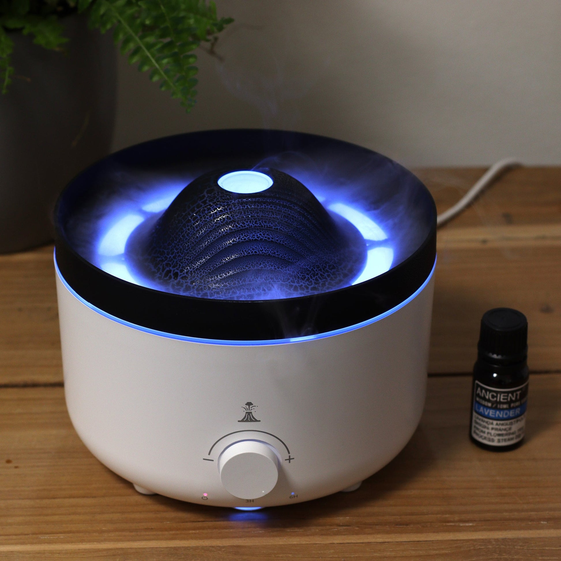 Large Volcano Effect Aroma Diffuser (plug) Two Colours - Positive Faith Hope Love