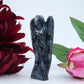 Polished Larvikite 80Mm Angel featuring natural patterning and unique variations - Positive Faith Hope Love