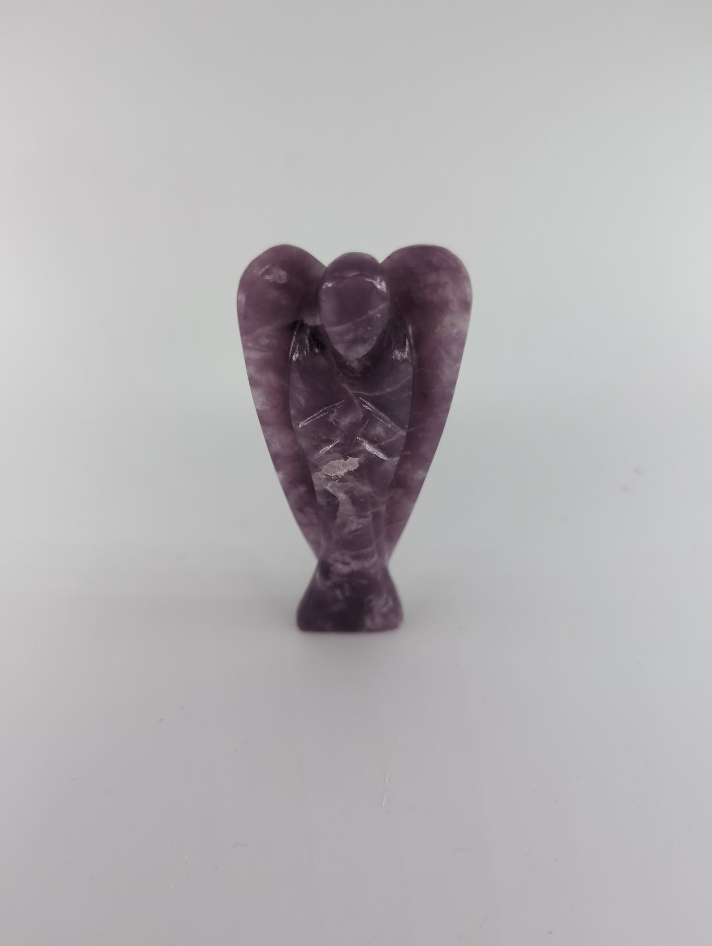 Lepidolite Angel 80mm - Positive Faith Hope Love